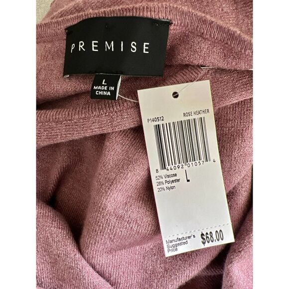 Premise Purple Pullover Round Neck Sweater Women’s Size Large NWT - Picture 4 of 5